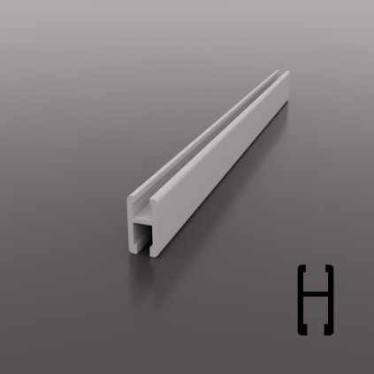 Posuvný systém na sklo TER.1600/A - spodná lišta 1,5 m