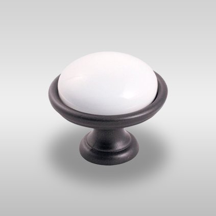 Knopok - BM Brando, Grafit / Biely porcelán