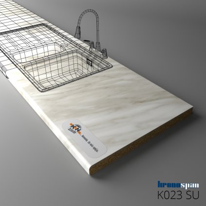 KRONOSPAN - Pracovná doska - K023 SU - Venato - 4100 x 600 x 38 mm