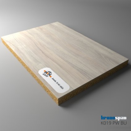 KRONOSPAN - DTDL - K019 PW - Silver Liberty Elm - 2800 x 2070 x 18 mm