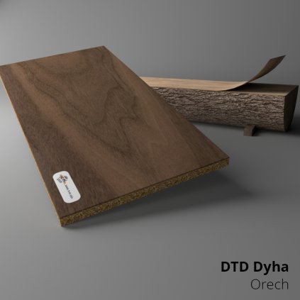 DTD dyhovaná - TREND NATUR - Orech natúr FRONT - 2800 x 2070 x 19 mm