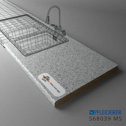 PFLEIDERER - Pracovná Doska - S68039 MS - 4100 x 600 x 38 mm - VÝBEH (NO SKLAD)