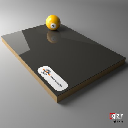 MDF - GIZIR - 6035 - Graphite - 2800 x 1220 x 18 mm