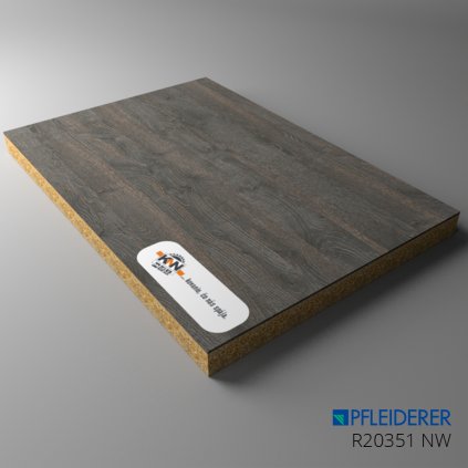 PFLEIDERER - DTDL - R20351 NW - Flamed Wood - 2800 x 2100 x 18 mm (SK PROG)