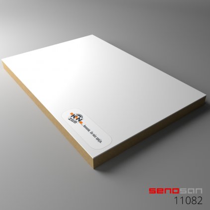 SENOSAN - MDF - 11082 - Biela arktická SCR - MAT jednostranne - 2800x1300x18,8mm
