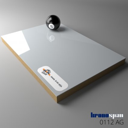 KRONOSPAN - ACRYLIC Gloss - 112 AG/BS - Stone Grey - 2800 x 1300 x 18,3 mm