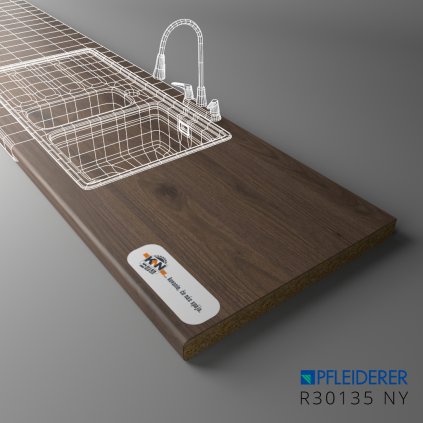 PFLEIDERER - Pracovná Doska - R30135 NY - 4100 x 600 x 38 mm - VÝBEH (NO SKLAD)