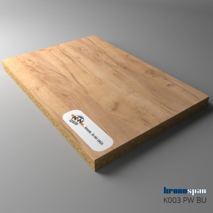 KRONOSPAN - DTDL - K003 PW - Gold Craft Oak - 2800 x 2070 x 18 mm