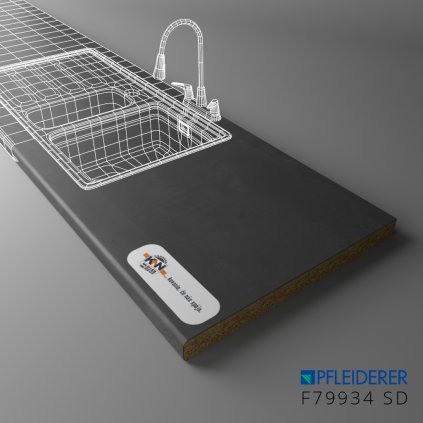 PFLEIDERER - Pracovná Doska - F79934 SD - 4100 x 600 x 38 mm - VÝBEH (NO SKLAD)