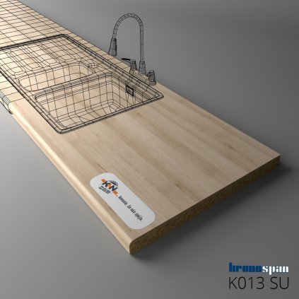 KRONOSPAN - Pracovná doska - K013 SU - Buk Artisan pieskový - 4100 x 900 x 38 mm