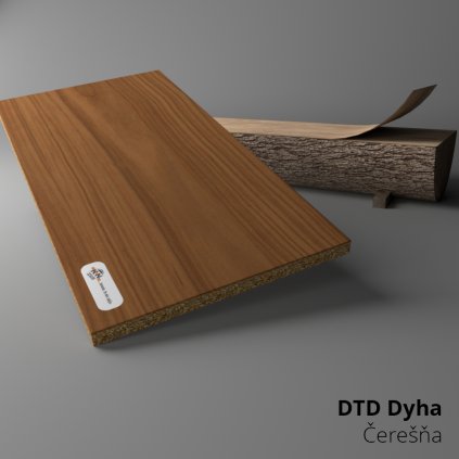 DTD dyhovaná - Čerešňa americká A/B - 2800 x 2070 x 19 mm