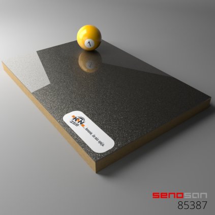 SENOSAN - MDF - 85387 - Antracit metalíza SCR - LESK jednostranne - 2800x1300x19,1mm