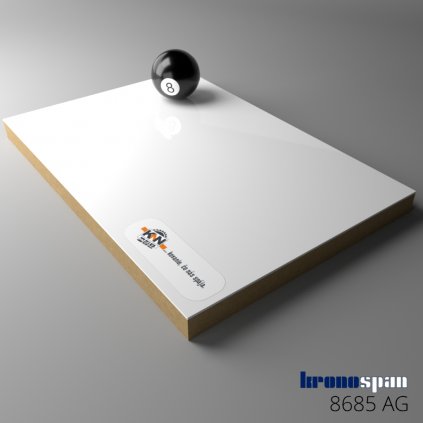 KRONOSPAN - ACRYLIC Gloss - 8685 AG/AG - Snow White - 2800 x 1300 x 18,3 mm