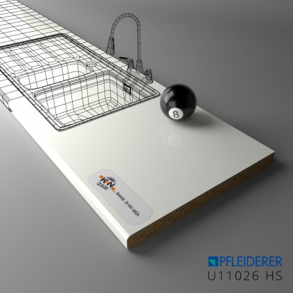 PFLEIDERER - Pracovná Doska - U11026 HS - 4100 x 600 x 38 mm (SK PROG)