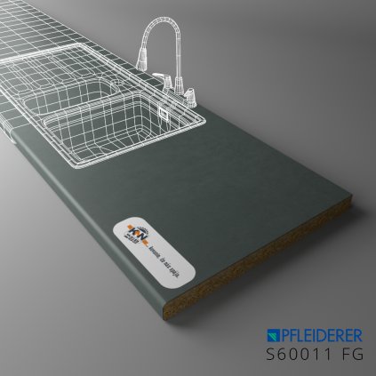 PFLEIDERER - Pracovná Doska - S60011 FG - 4100x600x38mm