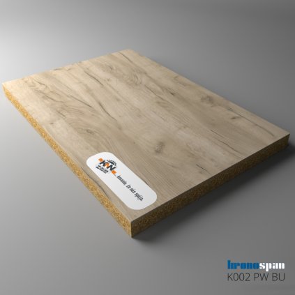 KRONOSPAN - DTDL - K002 PW - Grey Craft Oak - 2800 x 2070 x 18 mm