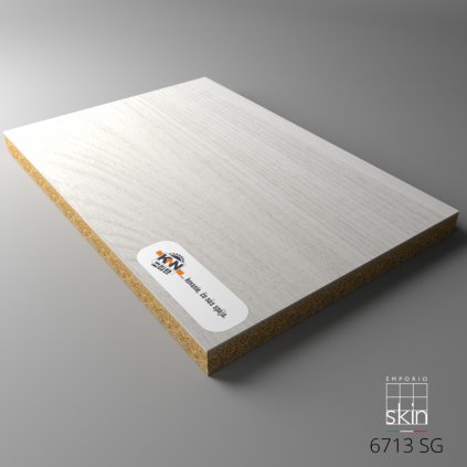 SKIN - DTDL - 6713 SG - Rovere Rock Bianco - 2800 x 2070 x 18 mm