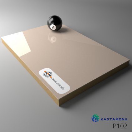 EVOGLOSS - MDF - P102 - Vanilka - 2800 x 1220 x 18 mm