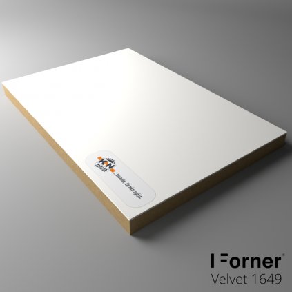 Velvet - MDF - 19mm -  NanoTech 1649 alpská biela Ultra Mat 2800x1300