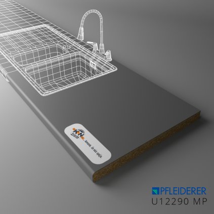 PFLEIDERER - Pracovná Doska - U12290 MP - 4100 x 600 x 38 mm - VÝBEH (NO SKLAD)