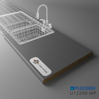 PFLEIDERER - Pracovná Doska - U12290 MP - 4100x600x38mm