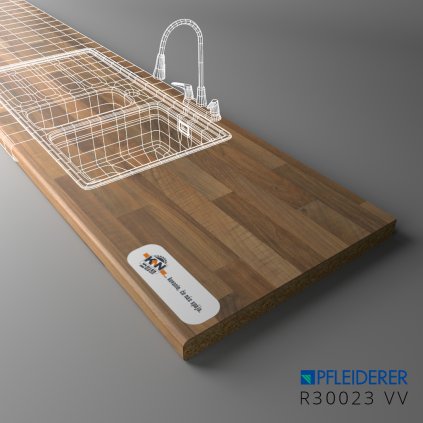 PFLEIDERER - Pracovná Doska - R30023 VV - 4100 x 600 x 38 mm (SK PROG)