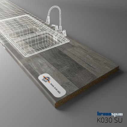 KRONOSPAN - Pracovná doska - K030 SU - Java Block Wood - 4100 x 900 x 38 mm