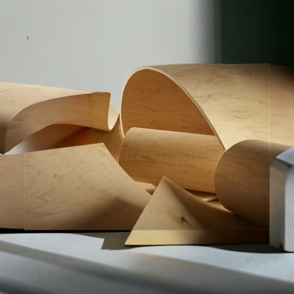 Preglejka - ohýbateľná - Ceiba B/BB pozdĺžna - 2500 x 1220 x 5 mm