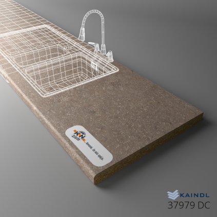KAINDL - Pracovná doska - 37979 DC - Tabacco (Variant Dľžka 2050 mm, Variant Šírka 600 mm)