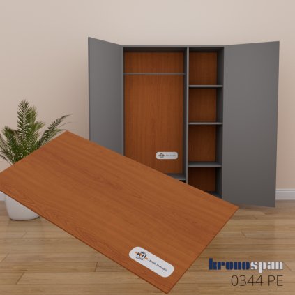 KRONOSPAN - HDF - 0344 PE - Čerešňa, lakovaná - 2800 x 2070 x 3 mm