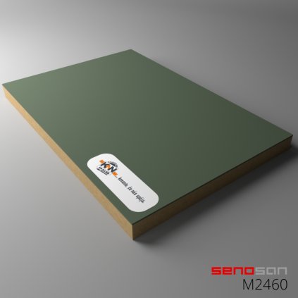 SENOSAN - MDF - M2460 - Tmavá Oliva - MAT jednostrenne - 2800x1300x18,8mm