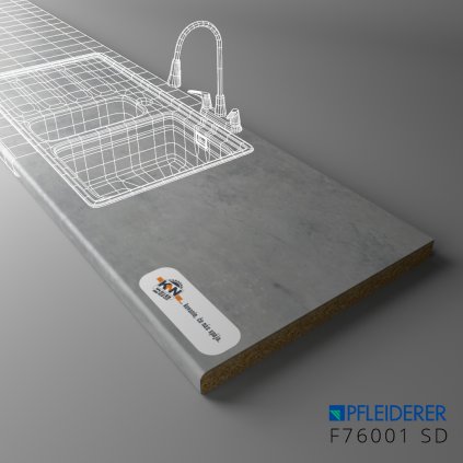 PFLEIDERER - Pracovná Doska - F76001 SD - 4100x900x38mm