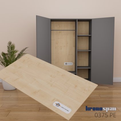 KRONOSPAN - HDF - 0375 PE - Javor, lakovaná - 2800 x 2070 x 3 mm