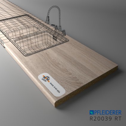 PFLEIDERER - Pracovná Doska - R20039 RT - 4100 x 600 x 38 mm (SK PROG)