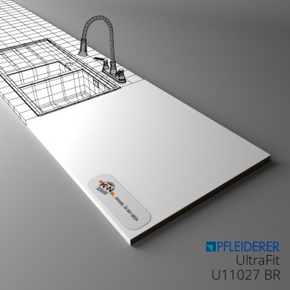 PFLEIDERER - Pracovná doska ULTRAFIT - U11027 BR - 4100x600x13mm