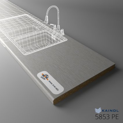 KAINDL - Pracovná doska - 5853 PE - Titan (Variant Dľžka 2050 mm, Variant Šírka 600 mm)