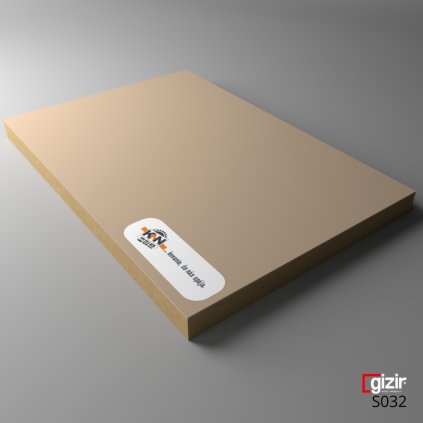 MDF - GIZIR - S032 - Cappuccino matný - 2800 x 1220 x 18 mm
