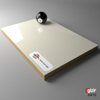 MDF - GIZIR - 6410 - Biela Metal - 2800 x 1220 x 18 mm