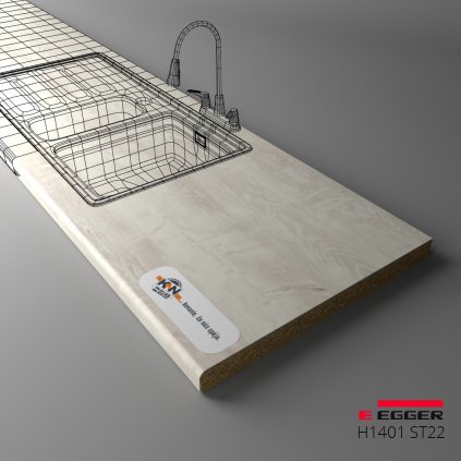 EGGER - Pracovná doska - H1401 ST22 - Cascina Pinie - 38 mm