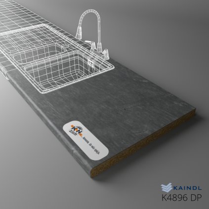 KAINDL - Pracovná doska - K4896 DP - Stone Steel