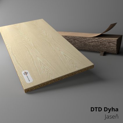 DTD dyhovaná - Jaseň A/B Basic - 2800 x 2070 x 19 mm (A2)