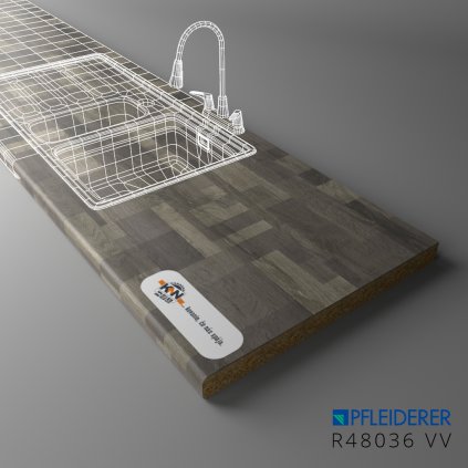 PFLEIDERER - Pracovná Doska - R48036 VV - 4100x600x38mm