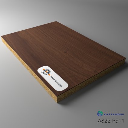 KASTAMONU - DTDL - A822 PS11 - 2800 x 2070 x 18 mm - Adria Walnut