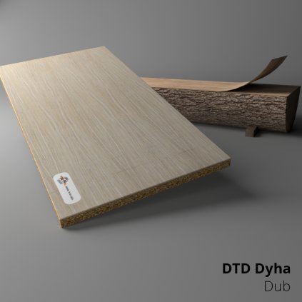 DTD dyhovaná I - Dub radial A/A - 2520 x 1810 x 9 mm