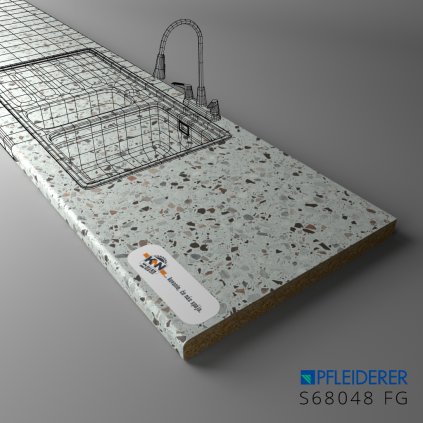 PFLEIDERER - Pracovná Doska - S68048 FG - 4100 x 900 x 38 mm (SK PROG)