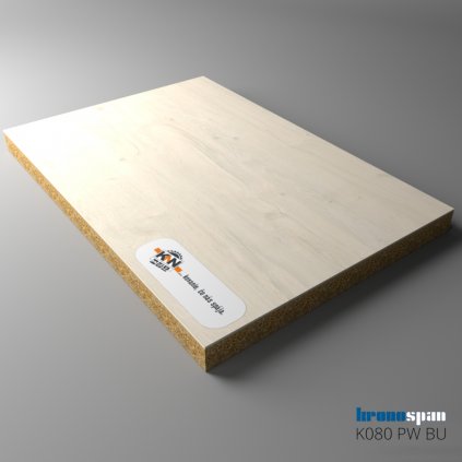 KRONOSPAN - DTDL - K080 PW - White Coastland Oak - 2800 x 2070 x 18 mm