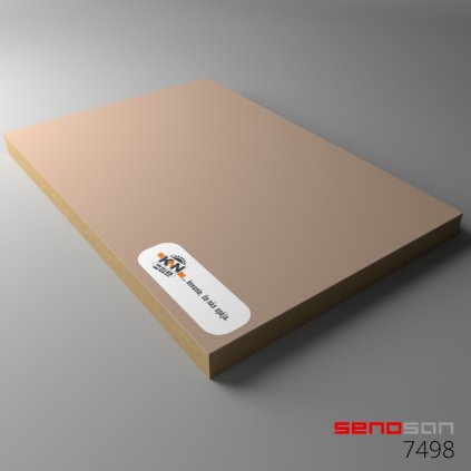 SENOSAN - MDF - 7498 MAT - jednostranne - Kapučíno - 2800 x 1300 x 18,8 mm