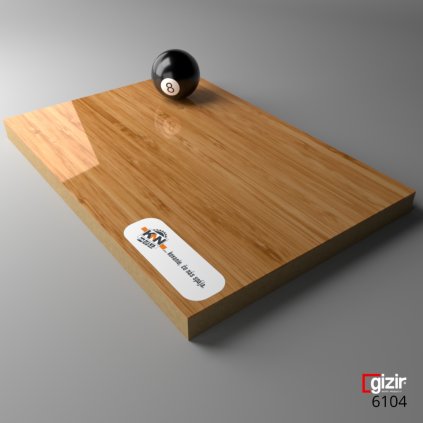 MDF - GIZIR - 6104 - Bambus - 2800 x 1220 x 18 mm
