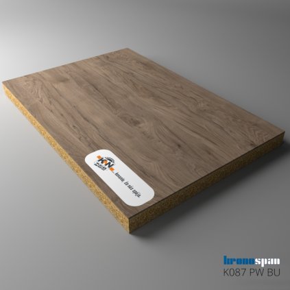 KRONOSPAN - DTDL - K087 PW - Dark Rockford Hickory - 2800 x 2070 x 18 mm