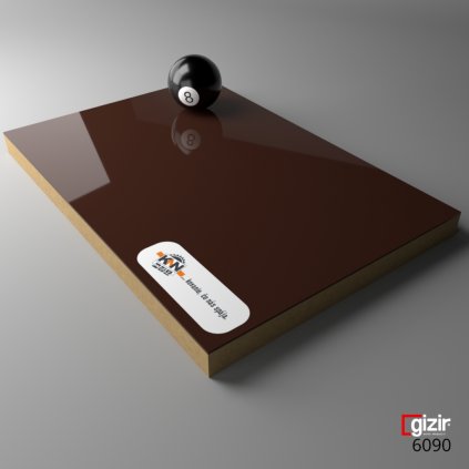 MDF - GIZIR - 6090 - Tmavo hnedá - 2800 x 1220 x 18 mm